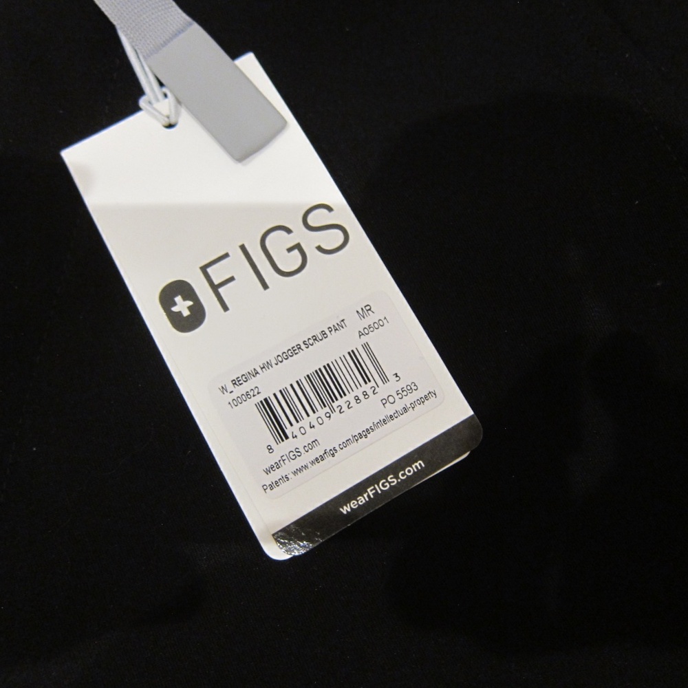 FIGS BLACK SCRUB PANTS M